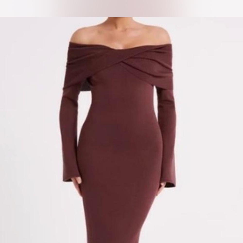 MESHKI Kenny Long Sleeve Knit Dress